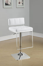 Load image into Gallery viewer, Alameda Adjustable Bar Stool White and Chrome