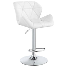 Load image into Gallery viewer, Berrington Adjustable Bar Stools Chrome and White (Set of 2)