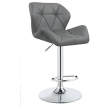 Load image into Gallery viewer, Berrington Adjustable Bar Stools Chrome and Grey (Set of 2)