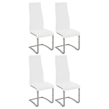 Load image into Gallery viewer, Montclair High Back Dining Chairs Black and Chrome (Set of 4)