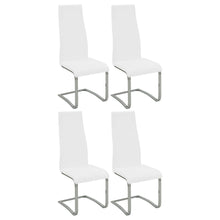 Load image into Gallery viewer, Montclair High Back Dining Chairs Black and Chrome (Set of 4)