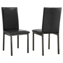 Load image into Gallery viewer, Garza Upholstered Dining Chairs Black (Set of 2)