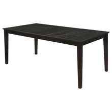 Load image into Gallery viewer, Louise Rectangular Dining Table with Extension Leaf Black
