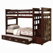 Load image into Gallery viewer, Allentown Twin-Twin Bunk Bed With Trundle and Storage