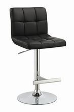 Load image into Gallery viewer, Lenny Adjustable Bar Stools Chrome and Black (Set of 2)