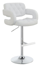 Load image into Gallery viewer, Brandi Adjustable Bar Stool Chrome and White