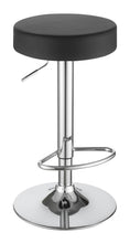 Load image into Gallery viewer, Ramses 29" Adjustable Bar Stool Chrome and Black