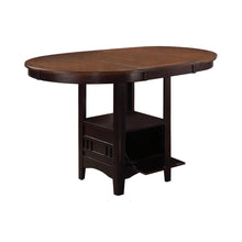Load image into Gallery viewer, Lavon Oval Counter Height Table Light Chestnut and Espresso