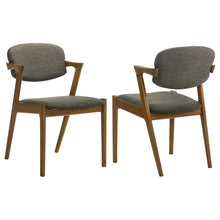 Load image into Gallery viewer, Malone Dining Side Chairs Grey and Dark Walnut (Set of 2)