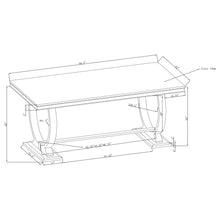 Load image into Gallery viewer, Antoine Rectangular Glass Top Dining Set Chrome