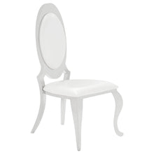 Load image into Gallery viewer, Anchorage Oval Back Side Chairs Cream and Chrome (Set of 2)