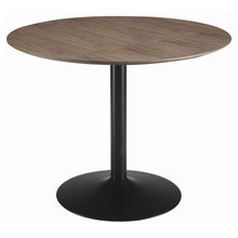 Load image into Gallery viewer, Cora Round Dining Table Walnut and Black
