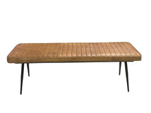 Load image into Gallery viewer, Misty Cushion Side Bench Camel and Black
