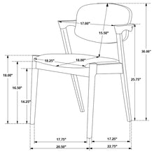 Load image into Gallery viewer, Stevie Dining Arm Chair