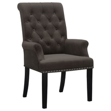 Load image into Gallery viewer, Alana Upholstered Tufted Arm Chair with Nailhead Trim
