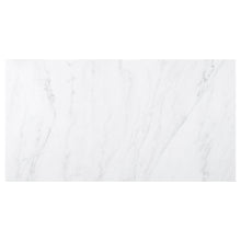 Load image into Gallery viewer, Sherry Trestle Base Marble Top Dining Table Espresso and White