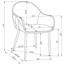 Load image into Gallery viewer, Emma Dining Arm Chair
