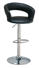 Load image into Gallery viewer, Barraza 29" Adjustable Height Bar Stool Black and Chrome