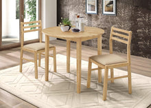 Load image into Gallery viewer, Bucknell 3-piece Dining Set with Drop Leaf Natural and Tan