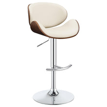 Load image into Gallery viewer, Harris Adjustable Bar Stool Ecru and Chrome