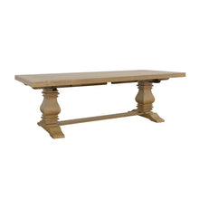 Load image into Gallery viewer, Florence Double Pedestal Dining Table Rustic Smoke