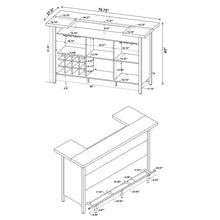 Load image into Gallery viewer, Bellemore Rectangular Storage Bar Unit Rustic Oak