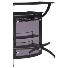 Load image into Gallery viewer, Dallas 2-shelf Home Bar Smoked and Black Glass