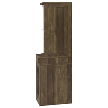 Load image into Gallery viewer, Alviso Corner Bar Cabinet with Stemware Rack Rustic Oak