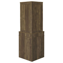 Load image into Gallery viewer, Alviso Corner Bar Cabinet with Stemware Rack Rustic Oak