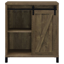 Load image into Gallery viewer, Arlington Bar Cabinet with Sliding Door Rustic Oak