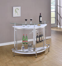 Load image into Gallery viewer, Amarillo 2-tier Bar Unit White and Chrome