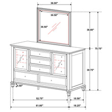 Load image into Gallery viewer, Sandy Beach Dresser with Mirror