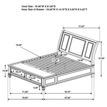 Load image into Gallery viewer, Sandy Beach Panel Platform Storage Bed