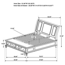 Load image into Gallery viewer, Sandy Beach Panel Platform Storage Bed
