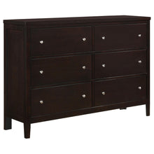 Load image into Gallery viewer, Carlton 6-drawer Rectangular Dresser Cappuccino