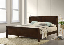 Load image into Gallery viewer, Louis Philippe Sleigh Panel Bed