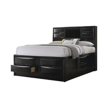 Load image into Gallery viewer, Briana Queen Platform Storage Bed Black