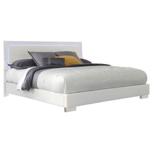 Load image into Gallery viewer, Felicity Panel Bed with LED Lighting