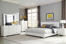 Load image into Gallery viewer, Felicity Panel Bed with LED Lighting
