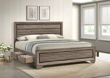 Load image into Gallery viewer, Kauffman California King, Eastren King & Queen Storage Bed Washed Taupe