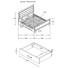Load image into Gallery viewer, Kauffman Panel Platform Storage Bed