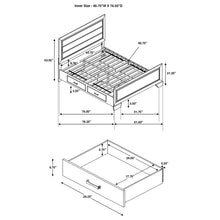 Load image into Gallery viewer, Kauffman Panel Platform Storage Bed