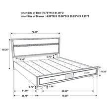 Load image into Gallery viewer, Miranda Panel Platform Storage Bed