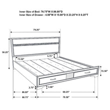 Load image into Gallery viewer, Miranda Panel Platform Storage Bed