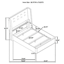 Load image into Gallery viewer, Leandro Wingback Bed