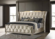 Load image into Gallery viewer, Lorient Wingback Bed with LED Lighting