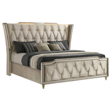 Load image into Gallery viewer, Lorient Wingback Bed with LED Lighting