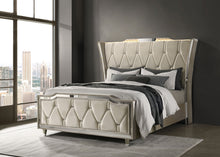Load image into Gallery viewer, Lorient Wingback Bed with LED Lighting