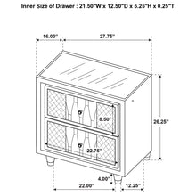 Load image into Gallery viewer, Lorient Nightstand with LED Lighting
