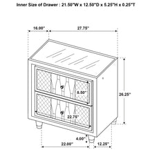Load image into Gallery viewer, Lorient Nightstand with LED Lighting
